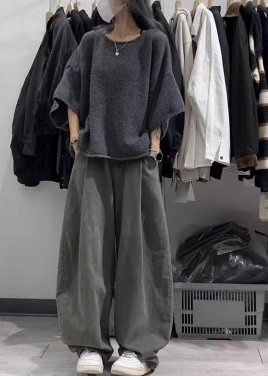 Oversized Cotton Overalls Two Piece Set Outfits Summer