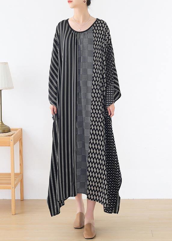 New Lace Up Qianniao Print Short Sleeve Dress for