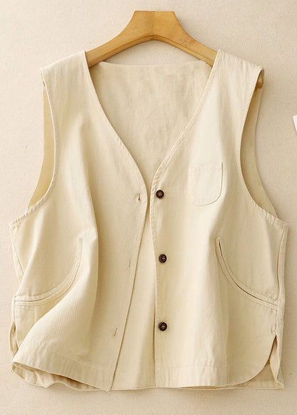 Purple Oversized Cotton Vest Spring