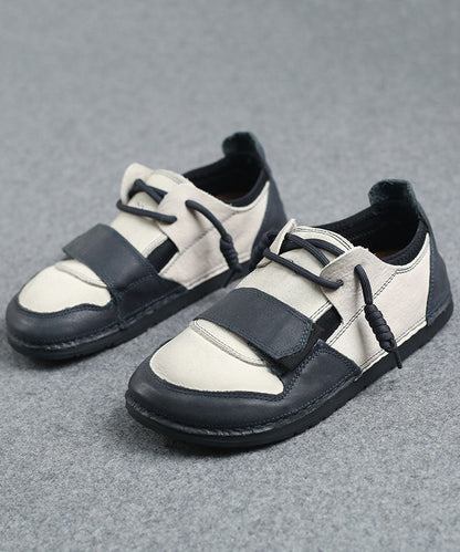 Beige Flat Shoes for Splicing Flat Feet Shoes