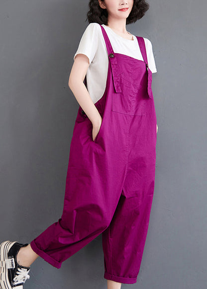 Black Slash Neck Drawstring Button Pockets Jumpsuit Fall