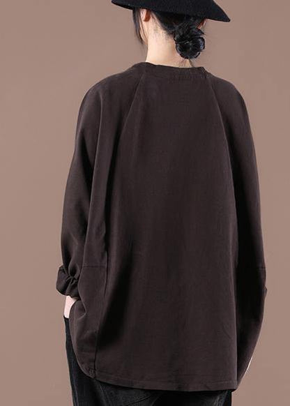 Art Chocolate Spring Long Tops