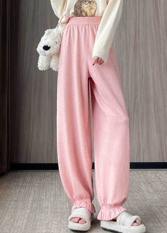 Pink High Waist Harem Pants Fall