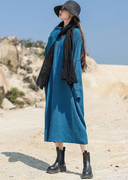 Green V Neck Patchwork Knit Maxi Dress Spring
