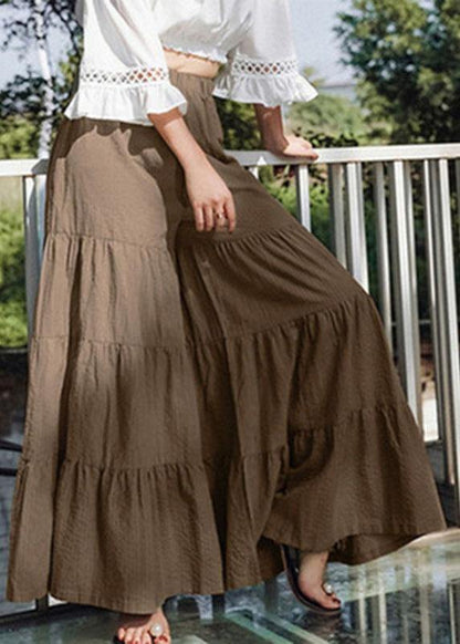 Flare Swing Wide Leg Pants High Waist Culottes Skirt