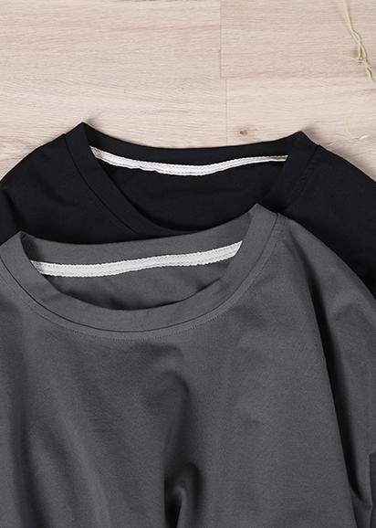 Gray Cinched Pockets Loose Sweatshirts Top