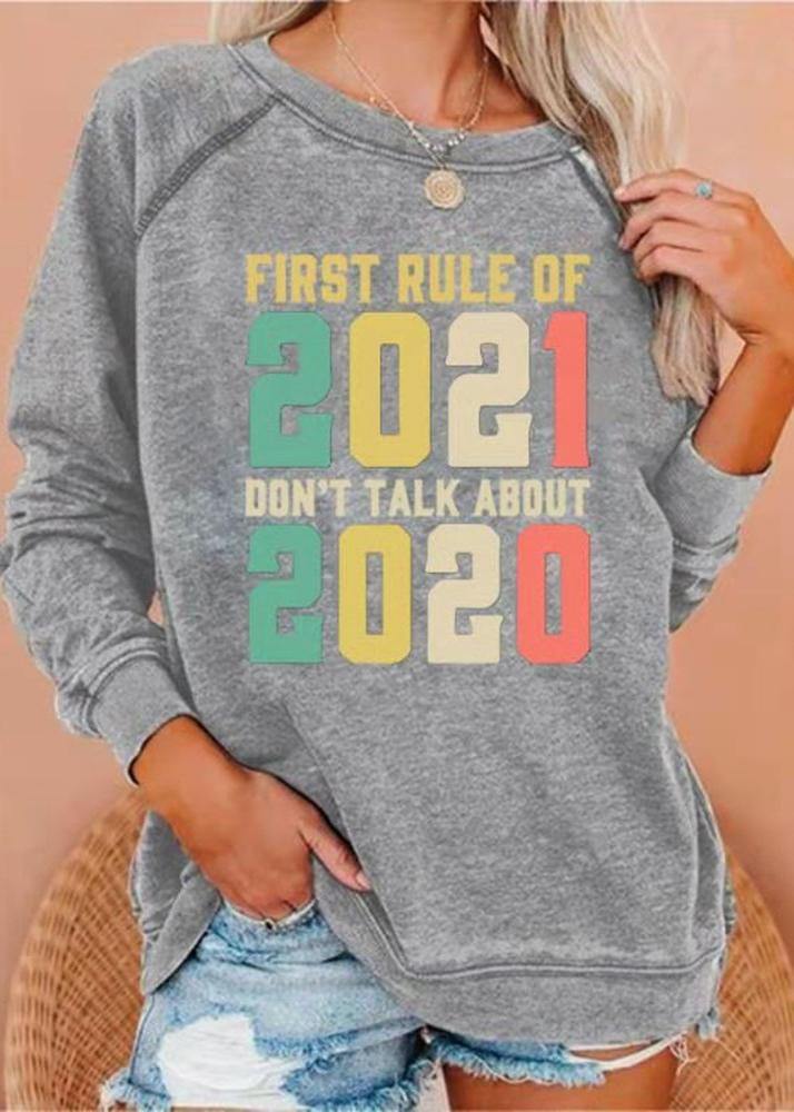 Frist Rule of ,don't Talk About ' Graphic Gray Hoodies