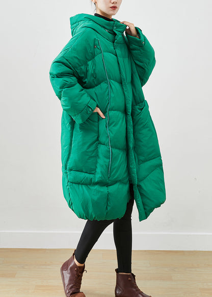 Green Oversized Thick Duck Down Canada Goose Jacket Winter