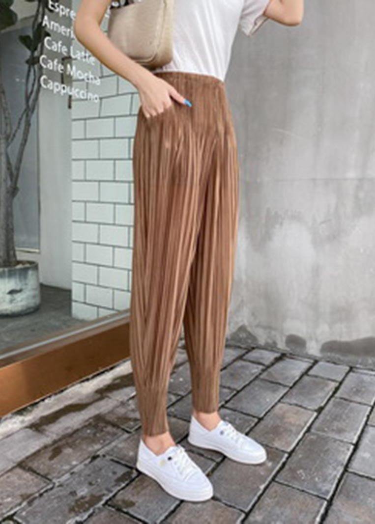 Loose Red Radish Trousers Elastic Waist Pants Summer