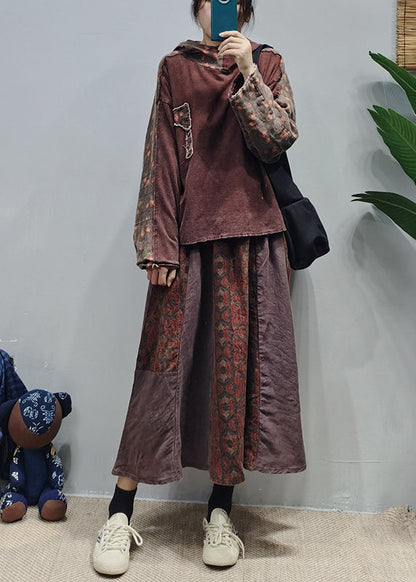 Mulberry Linen Loose Sweatshirt Low High Design Long Sleeve