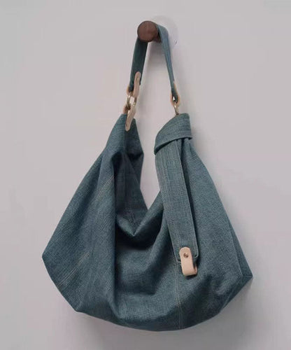 Denim Blue Durable Cotton Messenger Bag