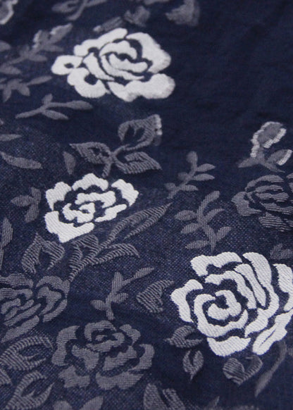 Fitted Navy Spaghetti Strap Print Patchwork Strapless Long Dress Summer