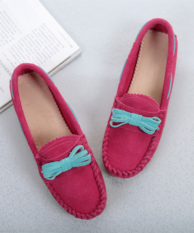 Comfortable Splicing Penny Loafers Yellow Suede