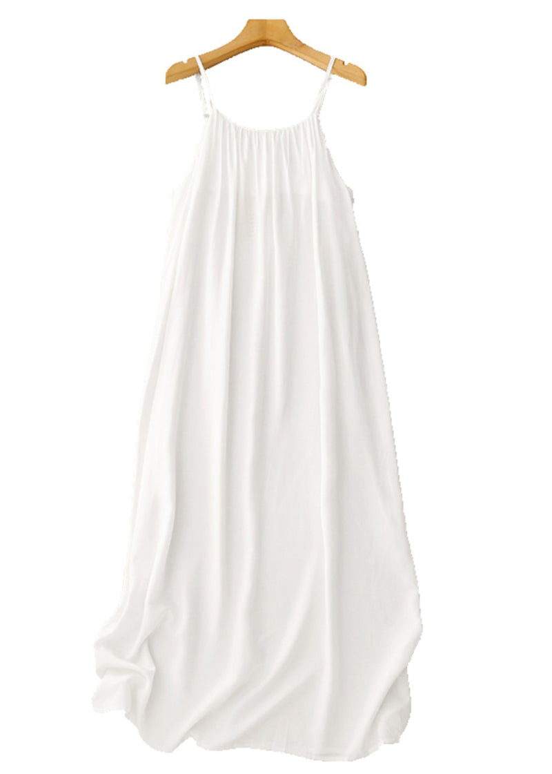Black Oversized Chiffon Spaghetti Strap Dress Summer