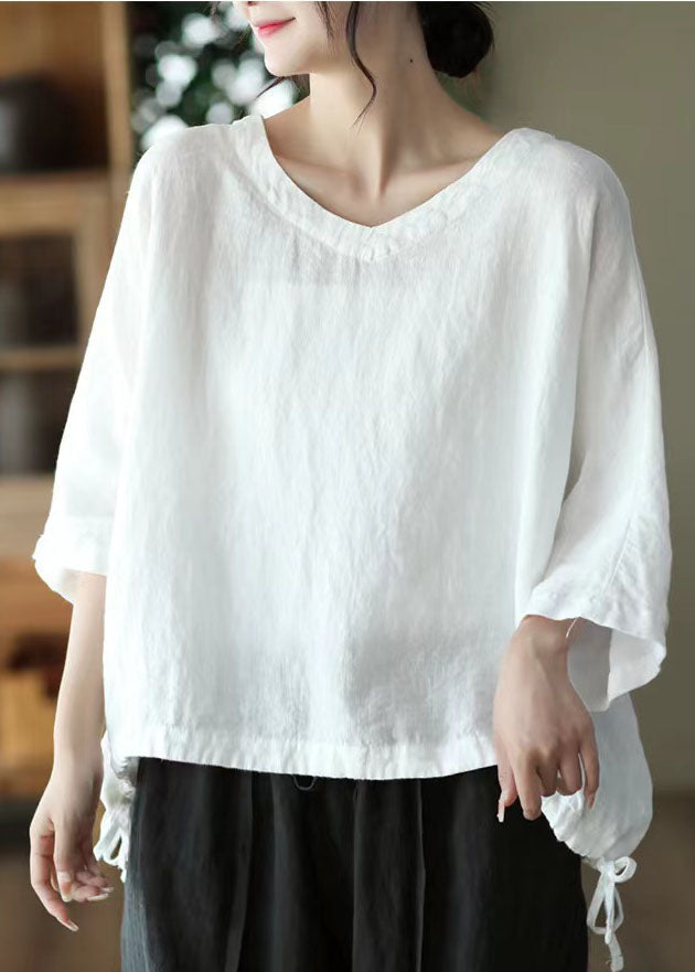 Green O-neck Embroideried Cotton Blend Top Long Sleeve
