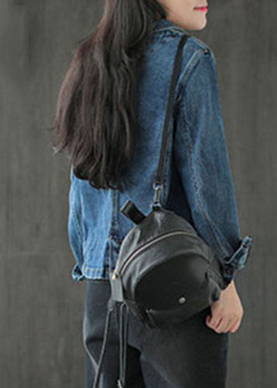 Blue Button Pockets V Neck Denim Coats Long Sleeve