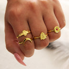 Atemberaubende Gold Schmuckset für den Alltag