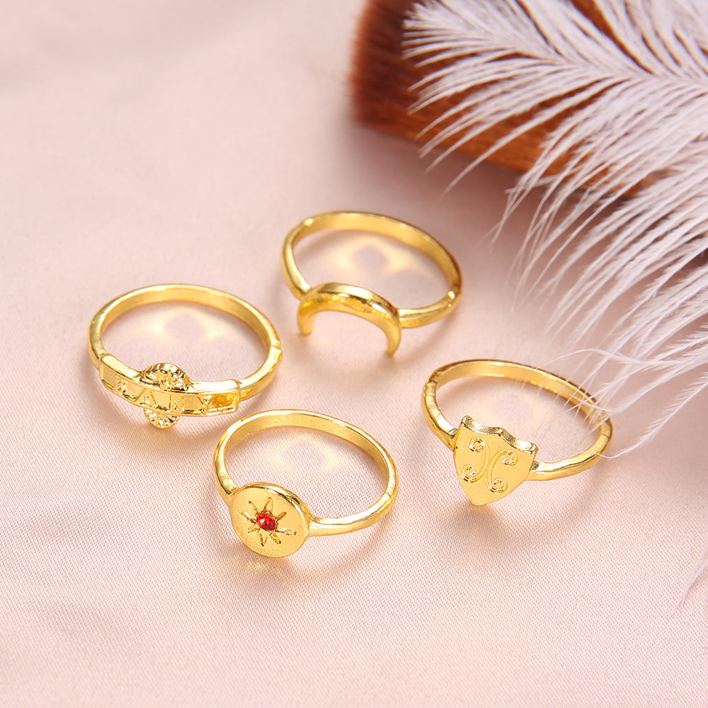 Atemberaubende Gold Schmuckset für den Alltag