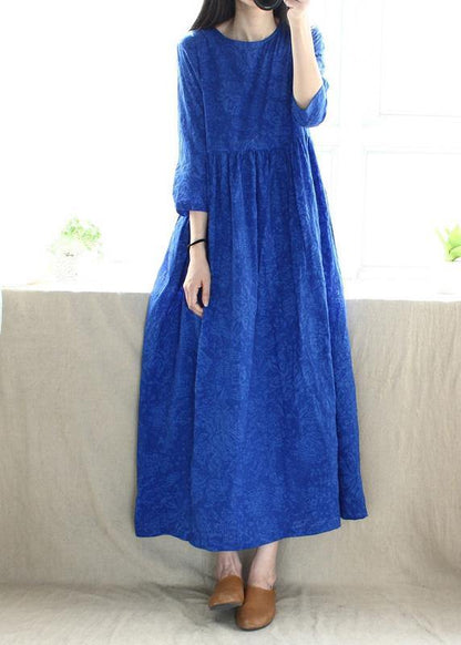 O Neck Cinched Tunics Photography Blue Kaftan Dresses