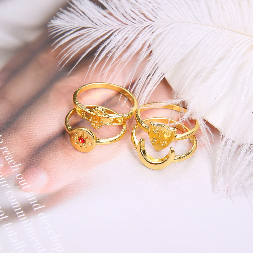 Atemberaubende Gold Schmuckset für den Alltag