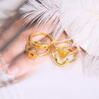 Atemberaubende Gold Schmuckset für den Alltag