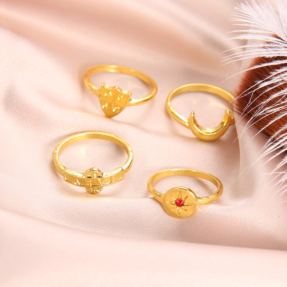 Atemberaubende Gold Schmuckset für den Alltag