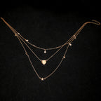 Zarte handwerkliche Gold Halskette