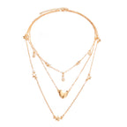 Zarte handwerkliche Gold Halskette