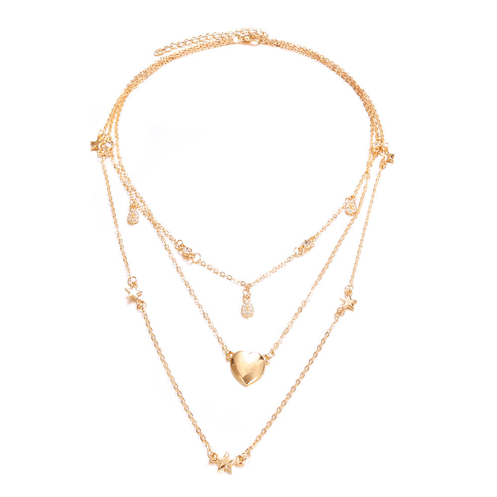 Zarte handwerkliche Gold Halskette