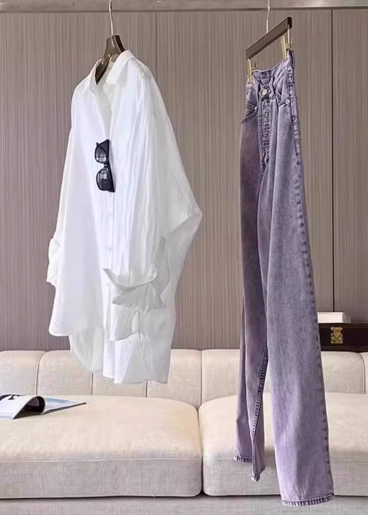 White Oversized Cotton Shirts Spring