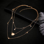 Zarte handwerkliche Gold Halskette