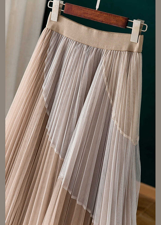 Purple Print Pleated Fall Skirts