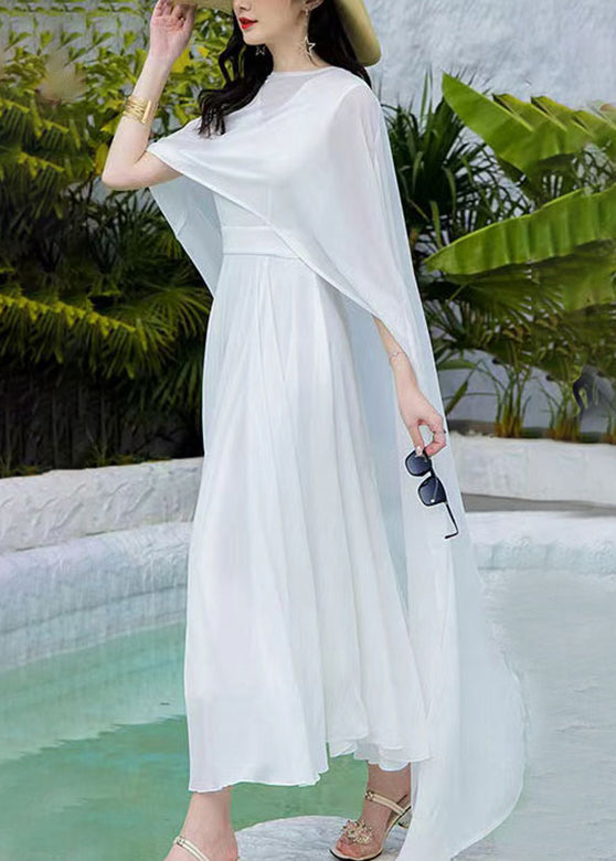 Brief Rose Shawl and Slip Dress Two Pieces Set Spring