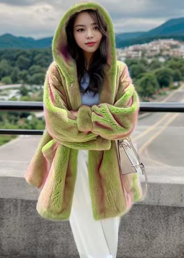 Winter Fuzzy Fur Fluffy Coat With Thick Warm