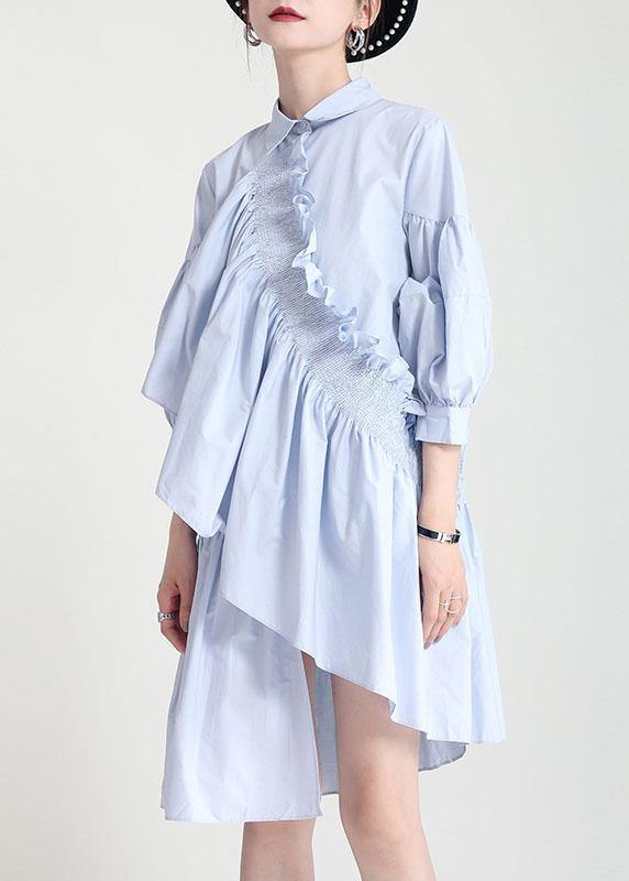 Unique Black Asymmetrical Design Patchwork Summer Robe Dresses