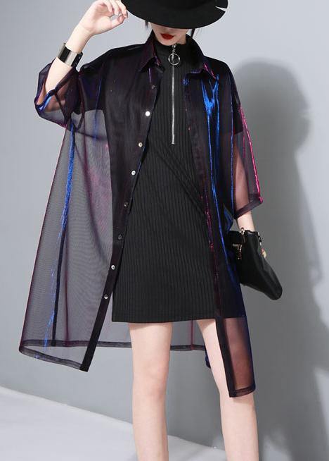 Summer See Through Cardigans Long Uv Protective Coat