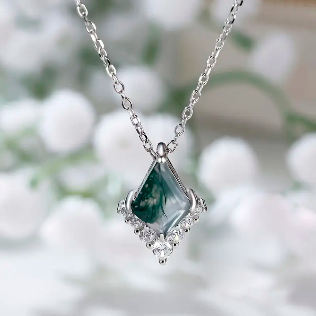 Handgefertigte Vintage Silber Halskette