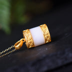 Zarte handwerkliche Gold Halskette