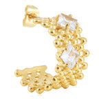 Schöne Gold Ohrring mit einzigartigem Stil