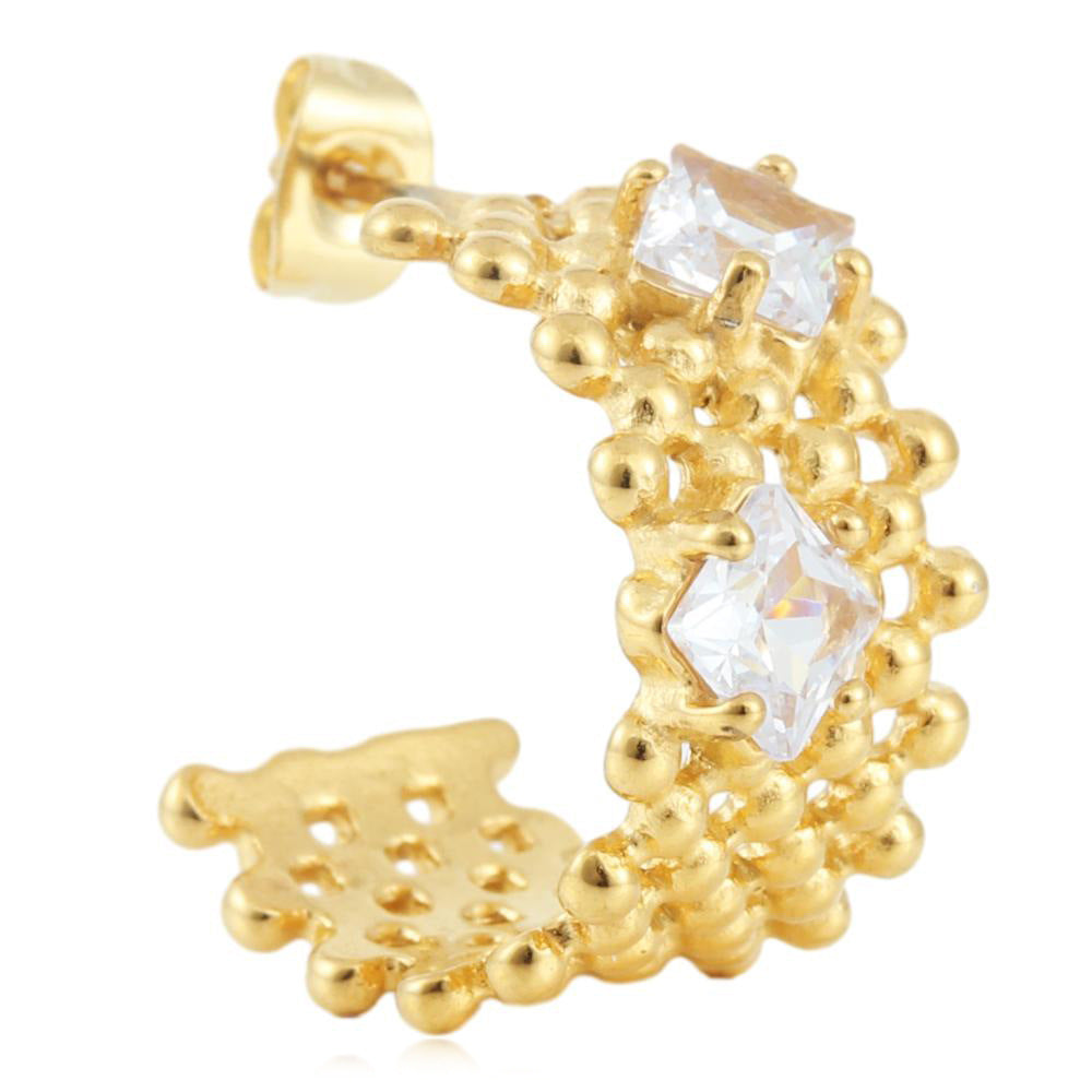 Schöne Gold Ohrring mit einzigartigem Stil