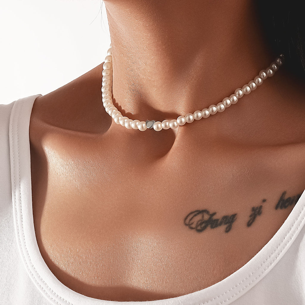 Schöne Perlen Halskette mit einzigartigem Stil