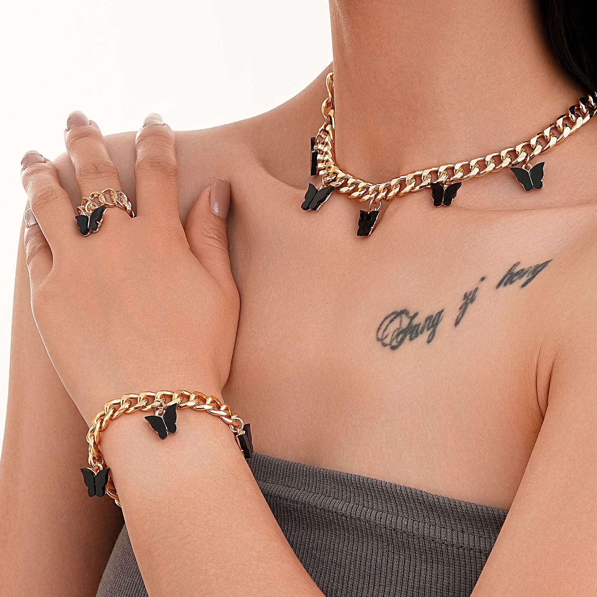 Romantische Gold Halskette für besondere Momente