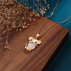 Schöne Gold Halskette mit einzigartigem Stil