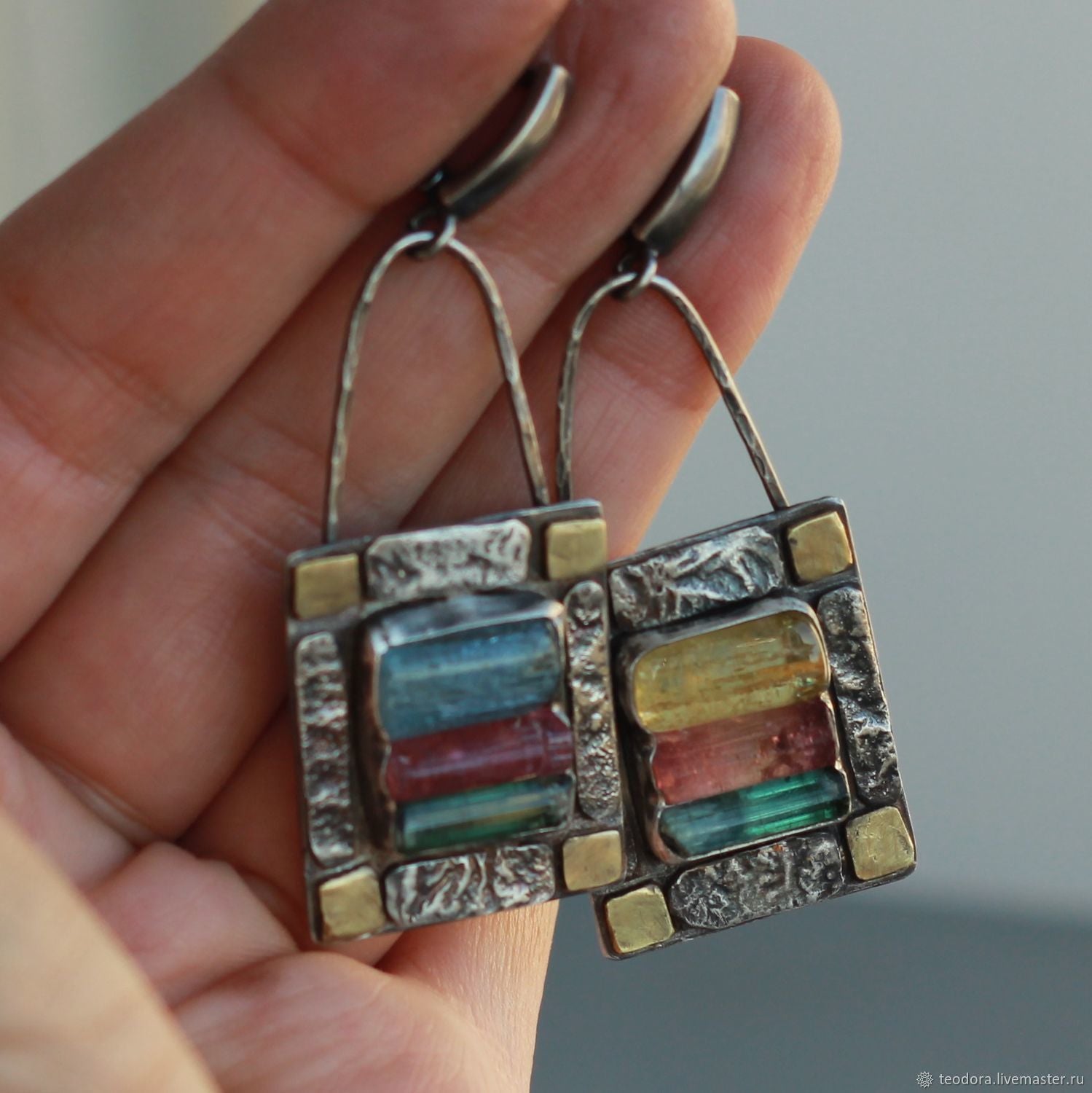 Handgefertigte Vintage Ohrring