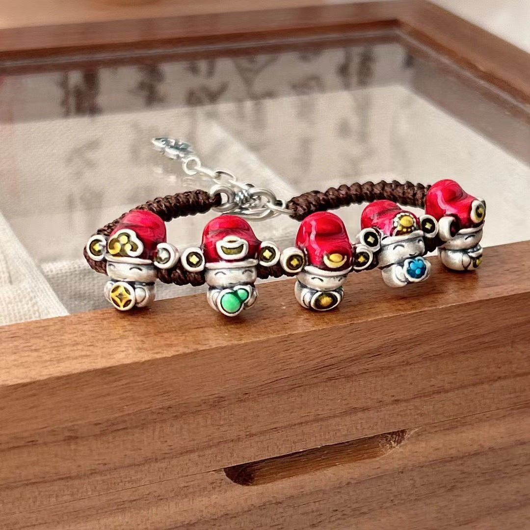 Handgefertigte Vintage Silber Armband