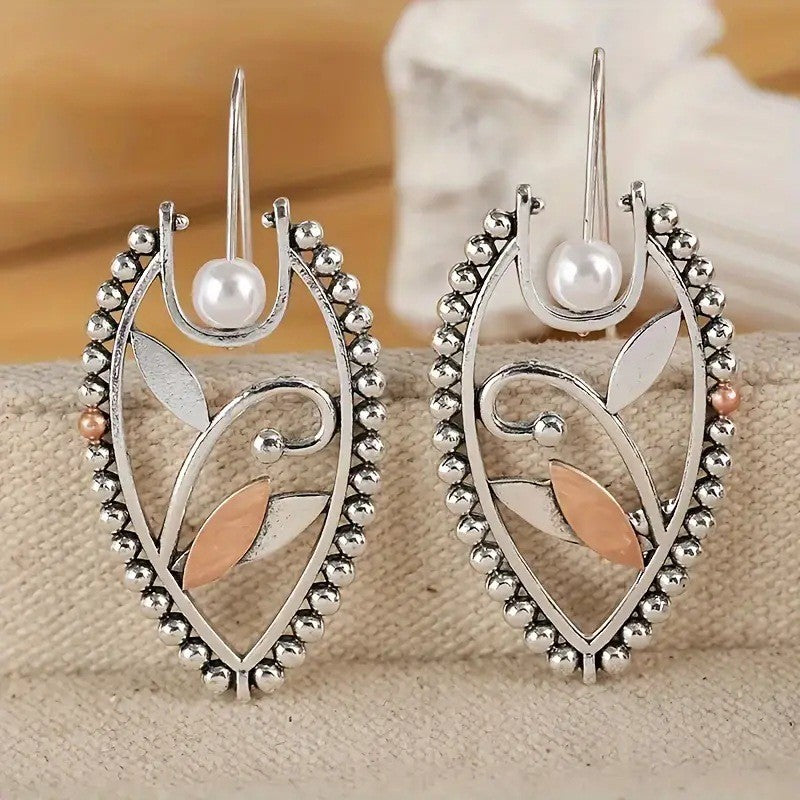 Handgefertigte Vintage Perlen Ohrring