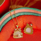 Atemberaubende Gold Schmuckset für den Alltag