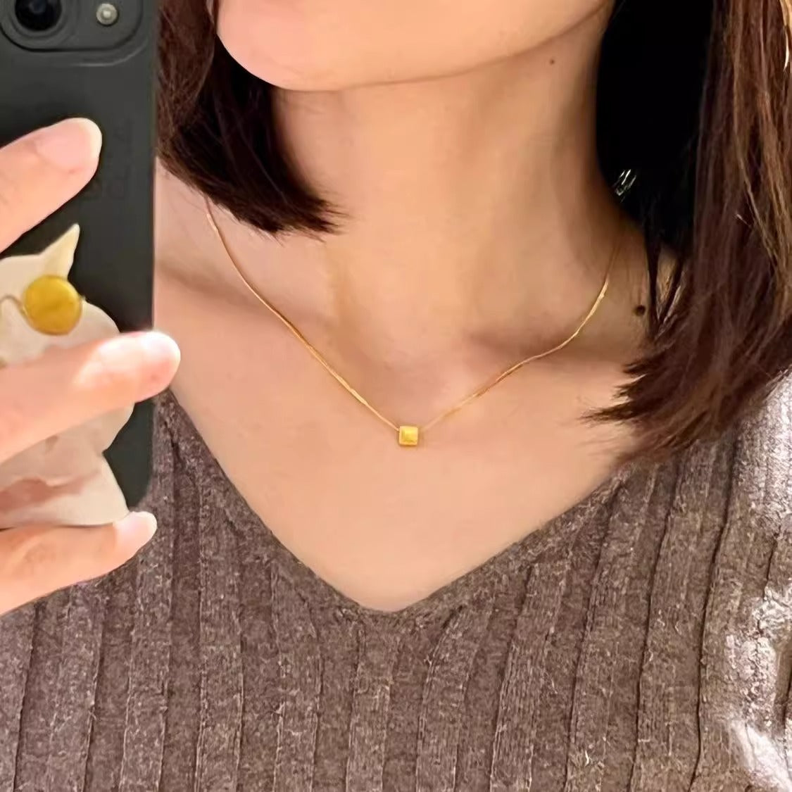 Atemberaubende Gold Halskette für den Alltag