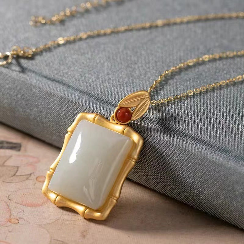 Zarte handwerkliche Gold Halskette