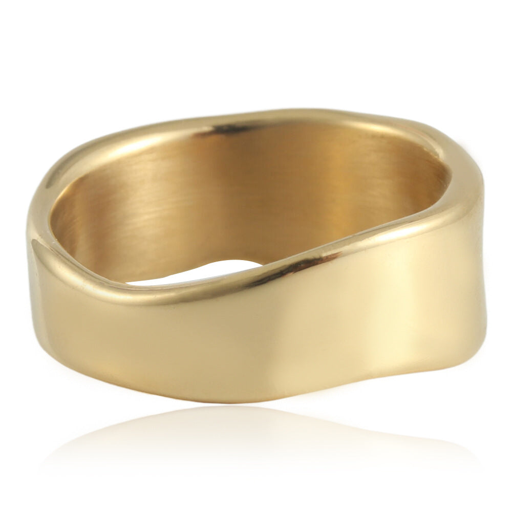 Zarte handwerkliche Gold Ring